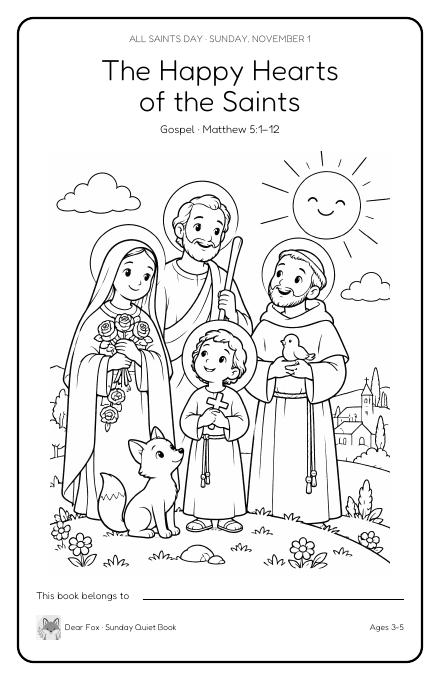 The Happy Hearts of the Saints booklet cover