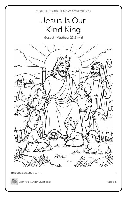 Jesus Is Our Kind King booklet cover